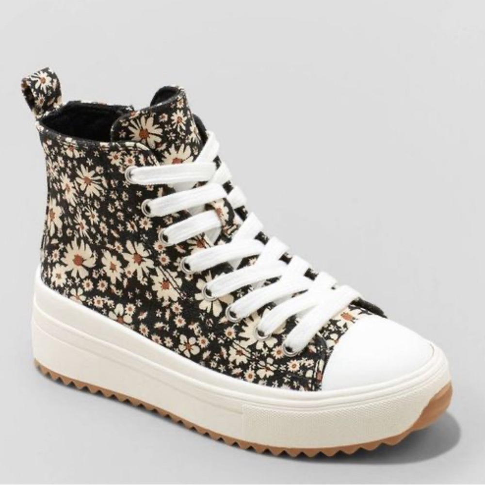Art Class Girls Blakey Floral High-Top Sneakers Size 5 NEW with Tags